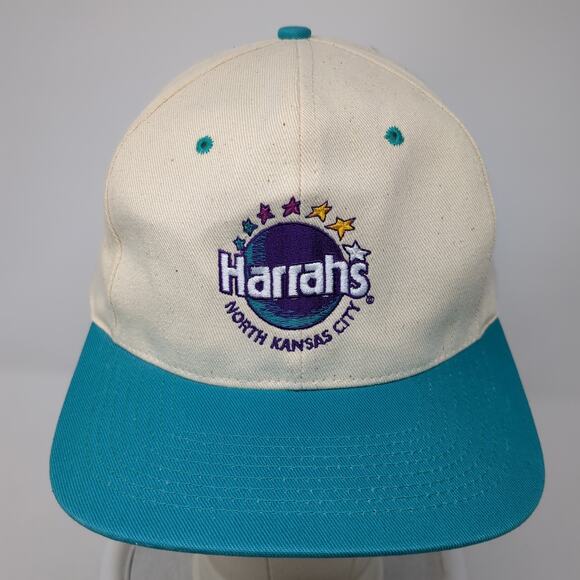 Harrahs North Kansas City Snapback Cap Multi One Size Adjustable Embroidered KC - Picture 2 of 9